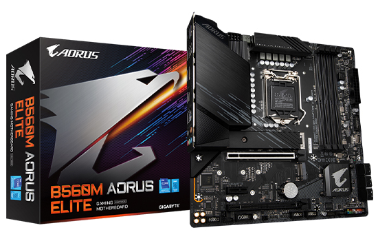 Placa Mãe Gigabyte B560M Aorus Elite, Chipset B560, Intel